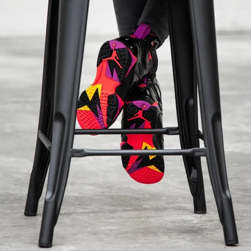 womens air jordan 7 black gloss